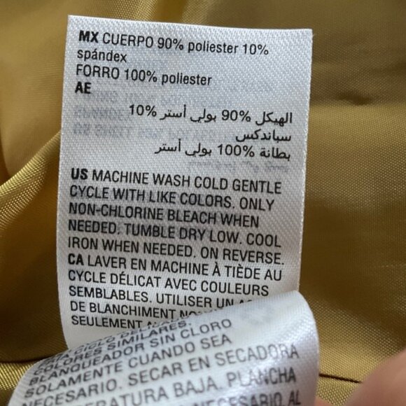 INC International Concepts Gold Velvet Blazer Women Sz XL Cocktail Party Glam - Picture 6 of 11